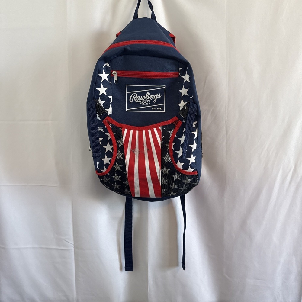 Rawlings Red white And Blue Stars And stripes Patriotic Backpack